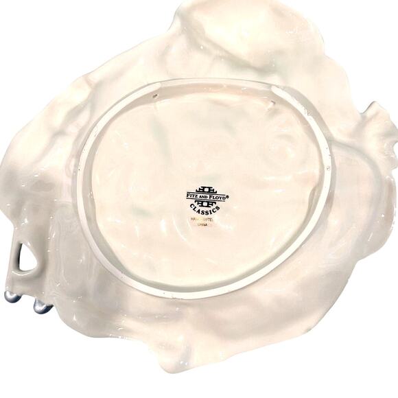 Fitz and Floyd Classics Gregorian 1994 Santa Canapé Server/Decorative Wall Plate - Picture 4 of 5